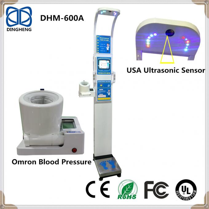 Dhm-600A Medische Ultrasone bmischaal van het hoogtegewicht met van het bloeddruk Medische hoogte en gewicht schaal
