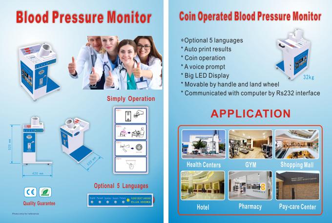 Digitale De Bloeddrukmachine van de het ziekenhuisgezondheidszorg met LCD Duurzame het Scherm