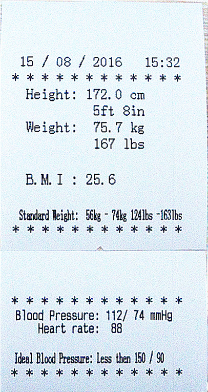 Van het apotheekhoogte en Gewicht het Meten Schaal met Bloeddrukmachine DHM - 600B