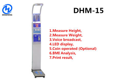 LEIDENE Digitale de Hoogte en het Gewichtsschaalmachine van Bmi met In werking gesteld Muntstuk en Bluetooth