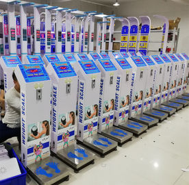 DHM - 3 Coin Operated Luggage Scales For Hotel / Airport