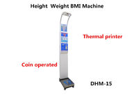 China DHM - 15 Muntstuk In werking gestelde Weegschaal met Hoogtemeting en BMI-Analyse bedrijf