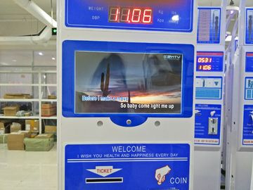 Coin Operated Height And Weight Measuring Scale With Printing AC100-240v 50/60HZ