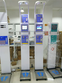 bmi coin body height weight fat scale machine ,with blood pressure machine, height weighing scale with printer