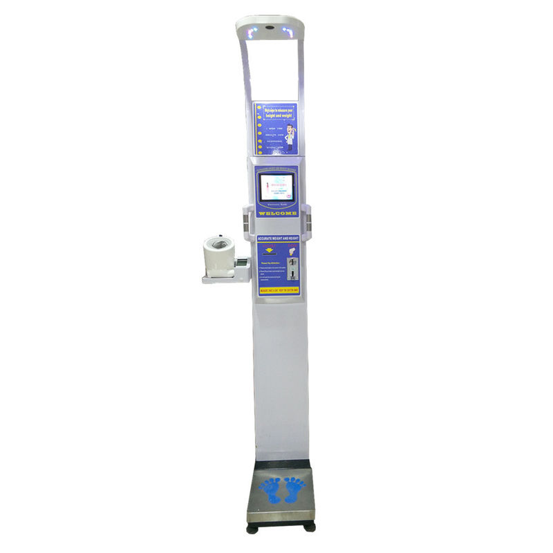 bmi coin ultrasonic body height weight fat scale machine ,with omron blood pressure machine